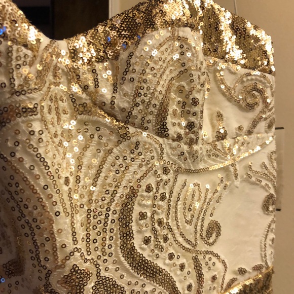 Dress The Population Silvia dress with beaded top, altered to cocktail length - Picture 6 of 14